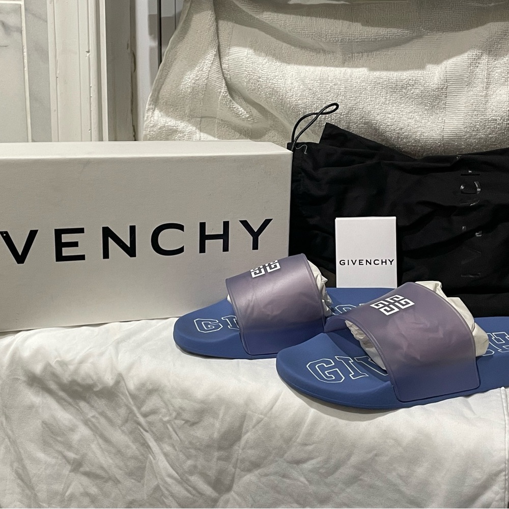 Givenchy Purple and Blue Slides